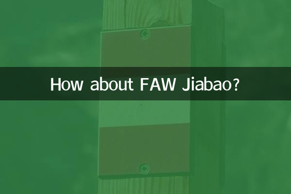 Et FAW Jiabao ?