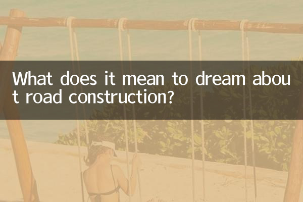 ما يعني أن يحلم بناء الطريق؟