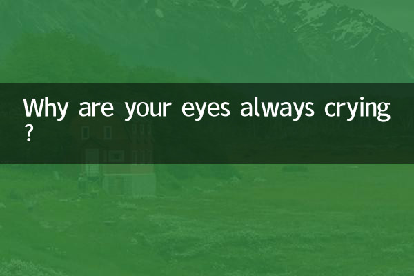 तुम्हारी आँखें हमेशा रोती क्यों रहती हैं?