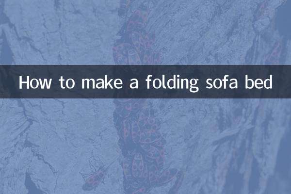 Como fazer um sofá cama dobrável