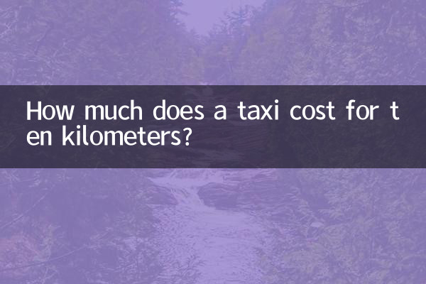 Wie viel kostet ein Taxi für zehn Kilometer?