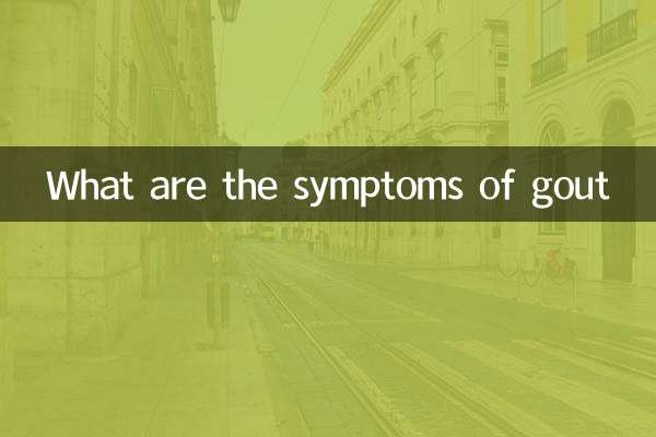 Was sind die Symptome von Gicht?