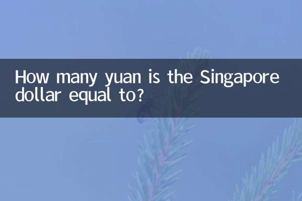 Сколько юаней равен сингапурский доллар?