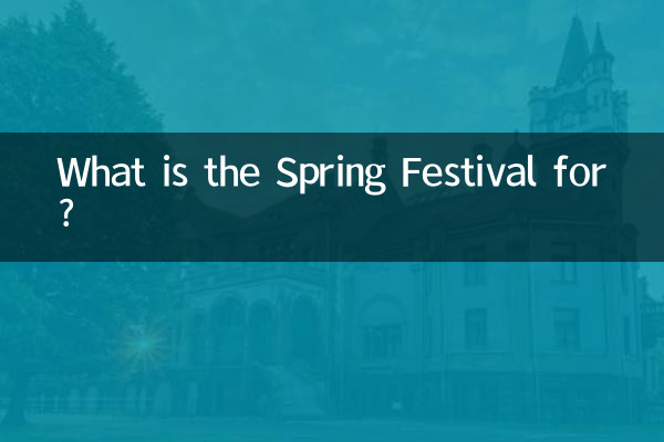What is the Spring Festival for?