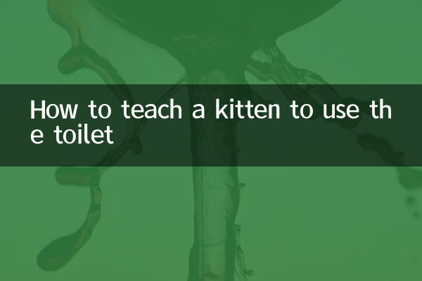How to teach a kitten to use the toilet