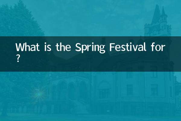 What is the Spring Festival for?