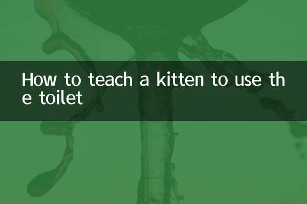How to teach a kitten to use the toilet