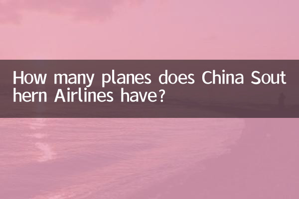 ¿Cuántos aviones tiene China Southern Airlines?