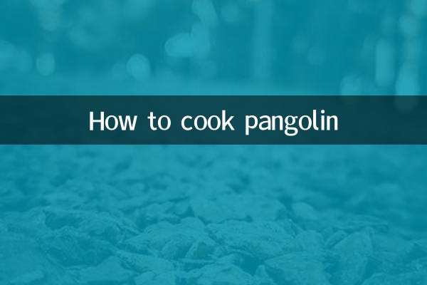 Wie man Schuppentiere kocht