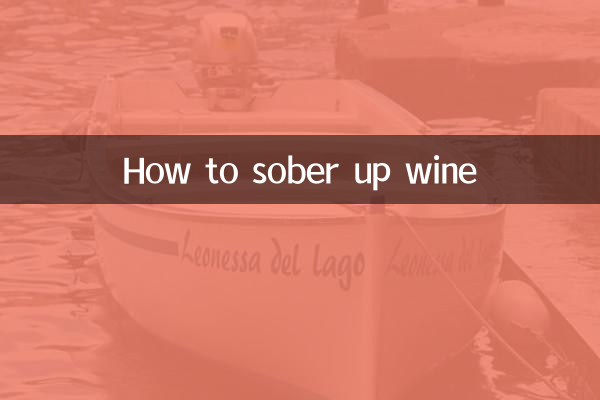 How to sober up wine