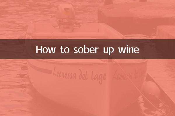 How to sober up wine