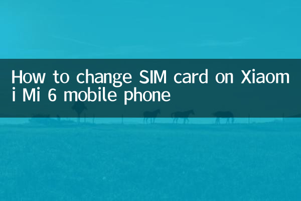 Come cambiare la scheda SIM sul cellulare Xiaomi Mi 6