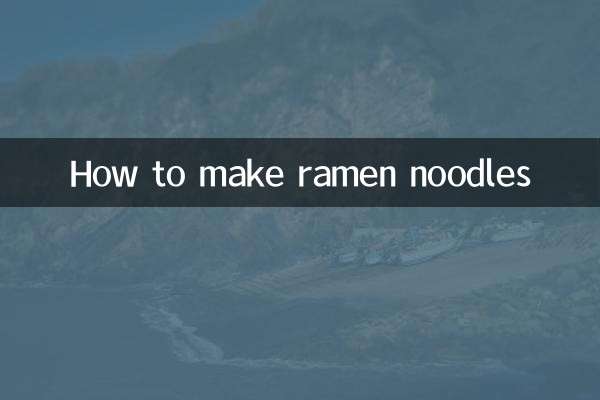 Come preparare i ramen noodles