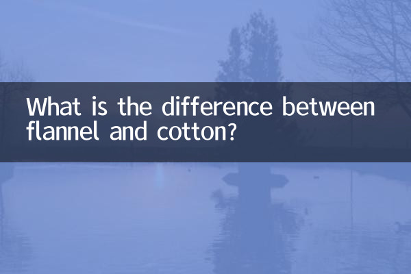 What is the difference between flannel and cotton?