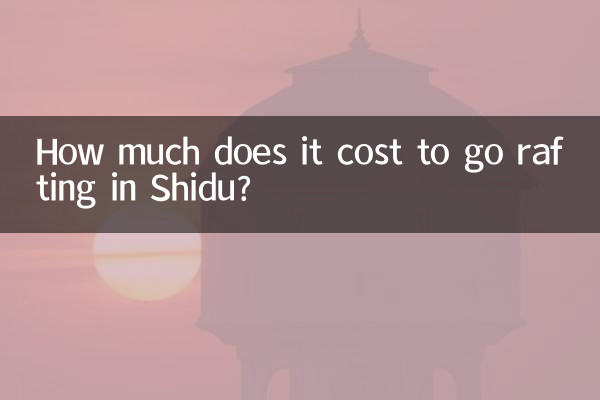 ¿Cuánto cuesta hacer rafting en Shidu?