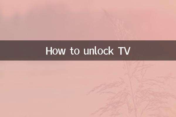 Come sbloccare la TV