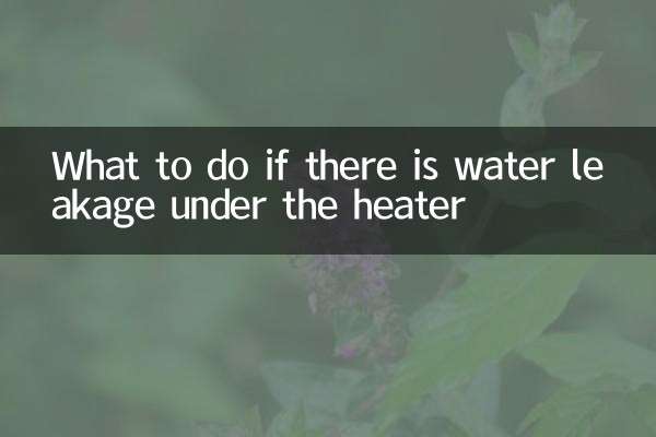 暖氣下面漏水怎麼辦