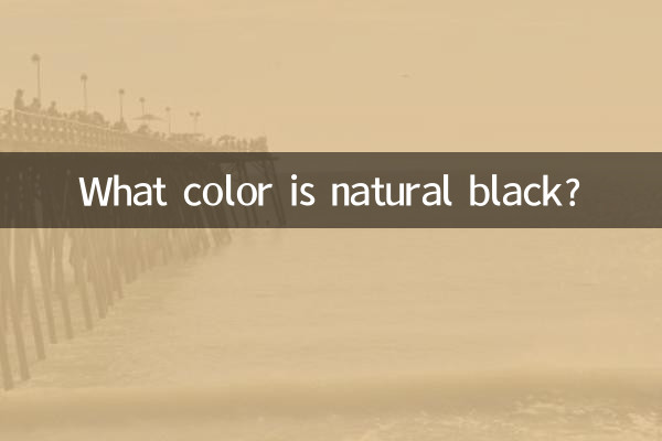Di che colore è il nero naturale?