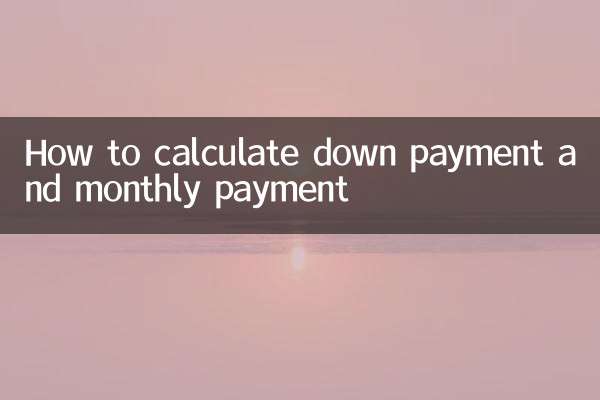 डाउन पेमेंट और मासिक भुगतान की गणना कैसे करें
