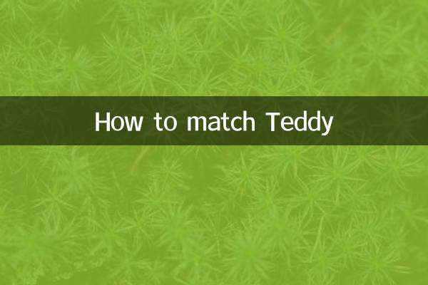 Comment assortir Teddy