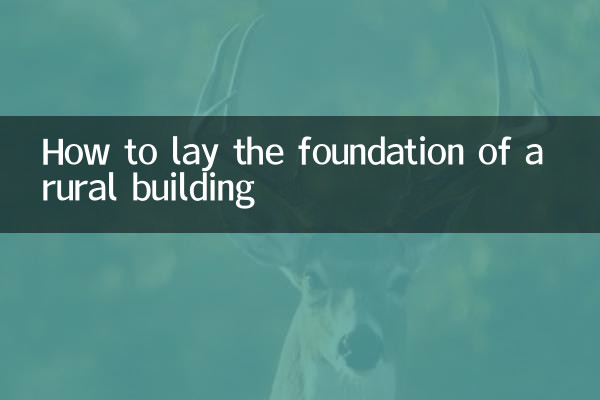 Como lançar as bases de um edifício rural