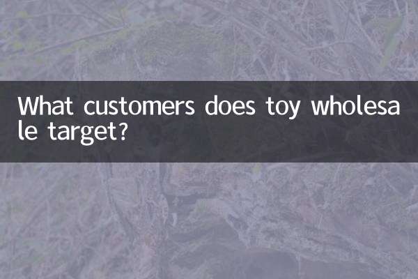 खिलौनों का थोक व्यापार किन ग्राहकों को लक्षित करता है?