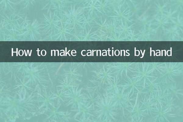 康乃馨怎么做手工