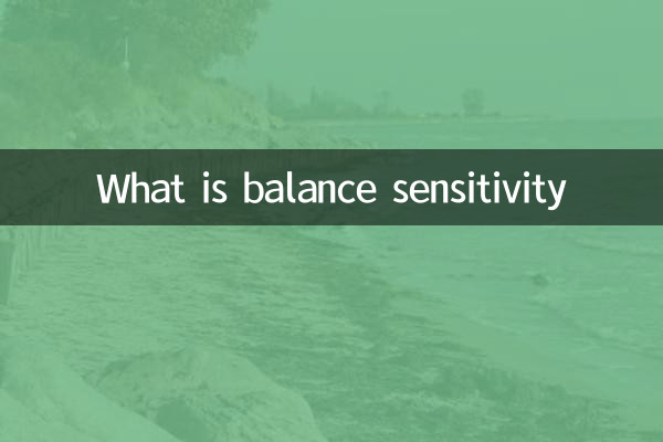 Cos'è la sensibilità dell'equilibrio