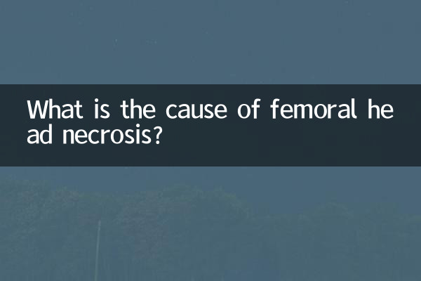 Qual è la causa della necrosi della testa del femore?