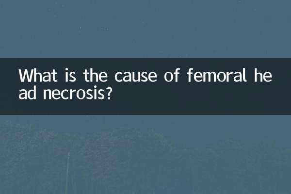 Quelle est la cause de la nécrose de la tête fémorale ?