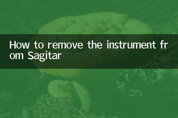 Как удалить инструмент из Sagitar