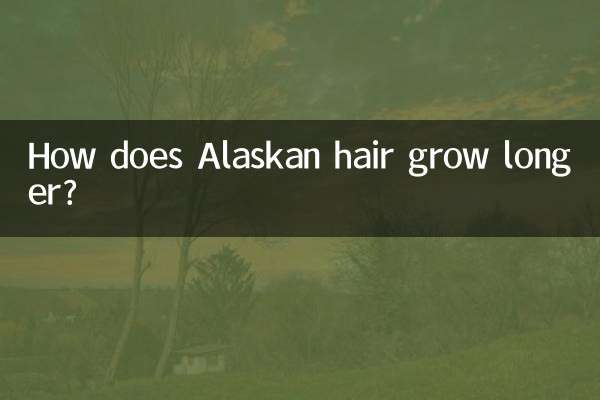 Como o cabelo do Alasca cresce mais?