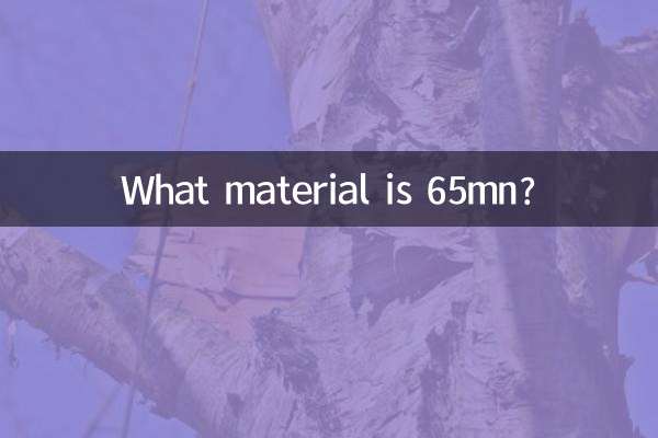 Welches Material ist 65mn?