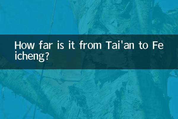 ताइआन से फेइचेंग कितनी दूर है?