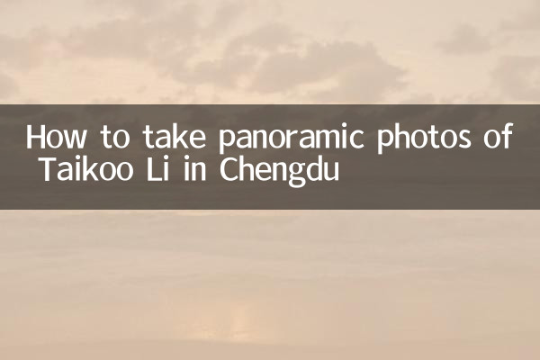 Как сделать панорамные фотографии Тайку Ли в Чэнду