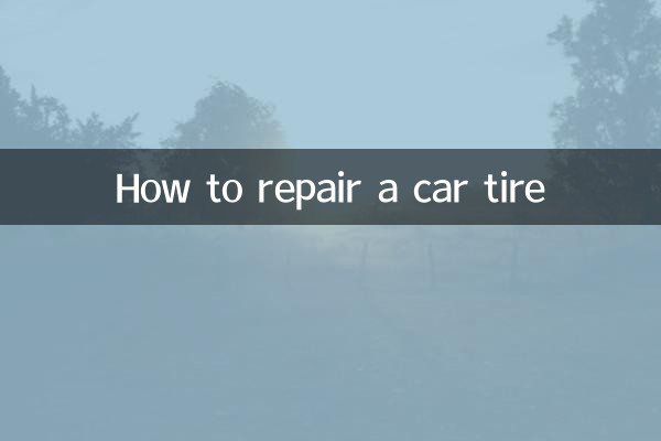 How to repair a car tire