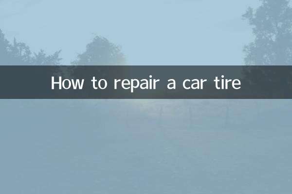 How to repair a car tire