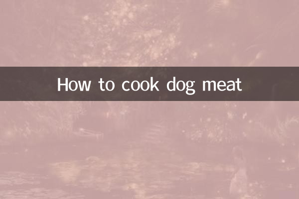 How to cook dog meat