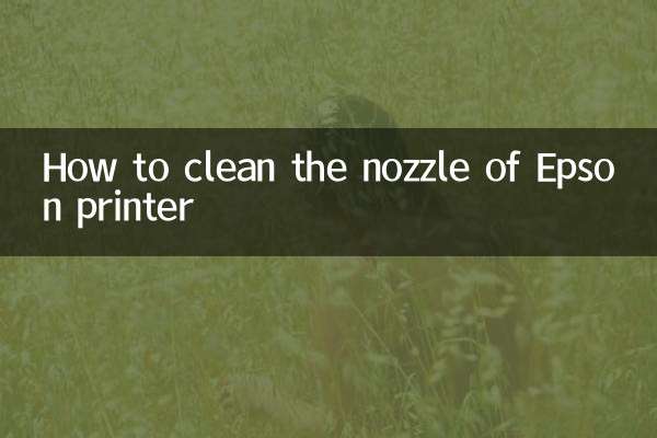 How to clean the nozzle of Epson printer