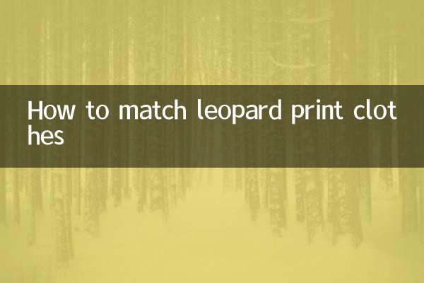 চিতাবাঘ প্রিন্ট জামাকাপড় কিভাবে ম্যাচ