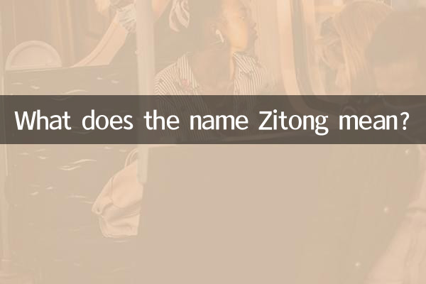 What does the name Zitong mean?
