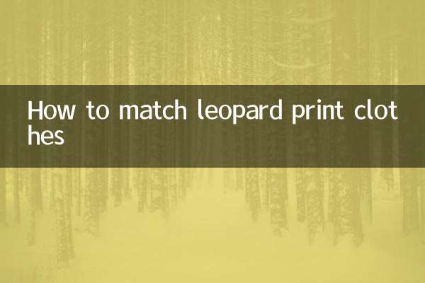 চিতাবাঘ প্রিন্ট জামাকাপড় কিভাবে ম্যাচ