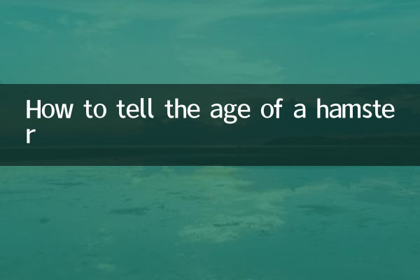 چگونه سن همستر را تشخیص دهیم