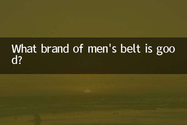 What brand of men's belt is good?
