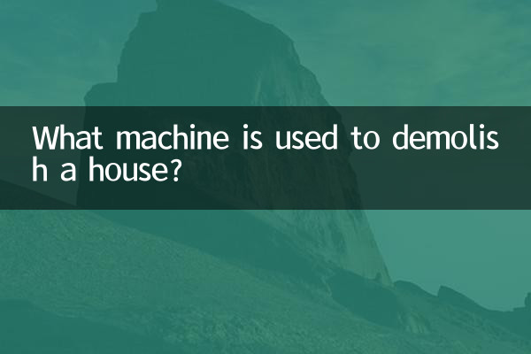 Mit welcher Maschine wird ein Haus abgerissen?