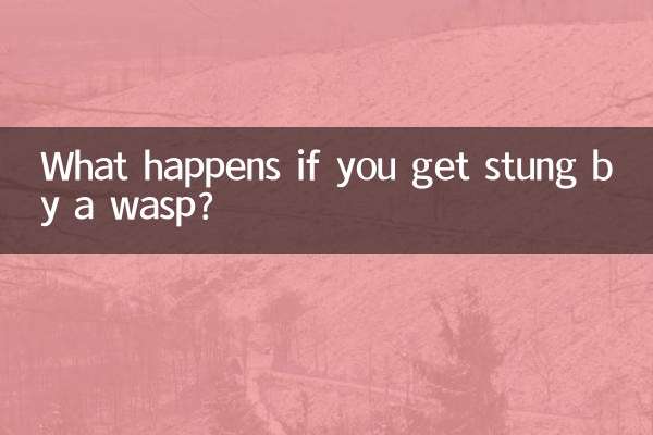 Cosa succede se vieni punto da una vespa?