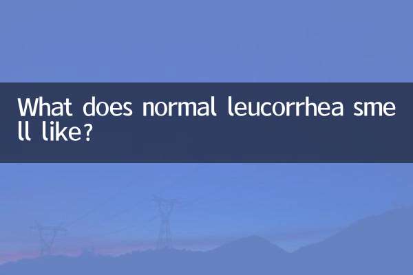 Wie riecht normaler Leukorrhoe?