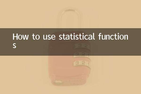 Come utilizzare le funzioni statistiche