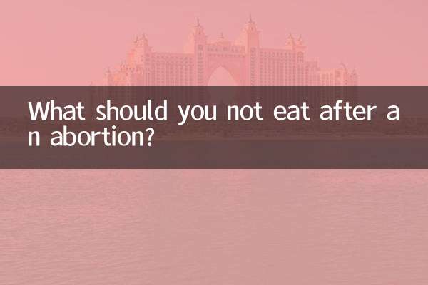 ¿Qué no se debe comer después de un aborto?