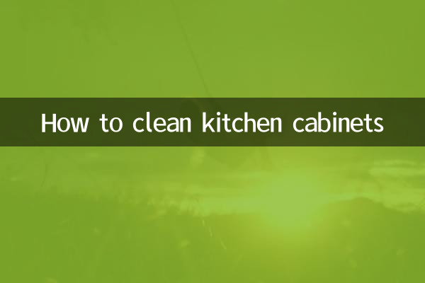 Cómo limpiar gabinetes de cocina